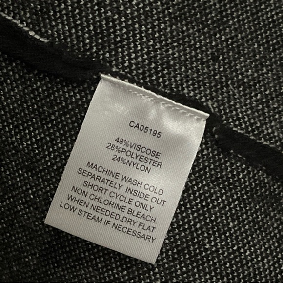 Picadilly Canada Womens 2X open front jacket or cardigan. Black White NWT - Picture 4 of 5